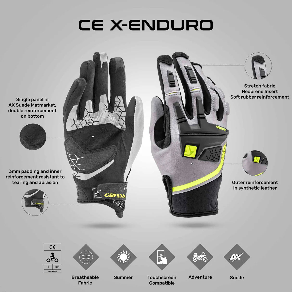 X-Enduro CE Gloves - Acerbis