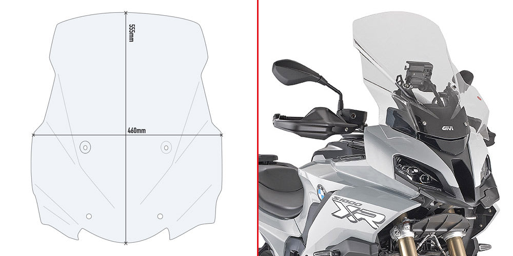 Transparent Windscreen For BMW S1000XR-Givi