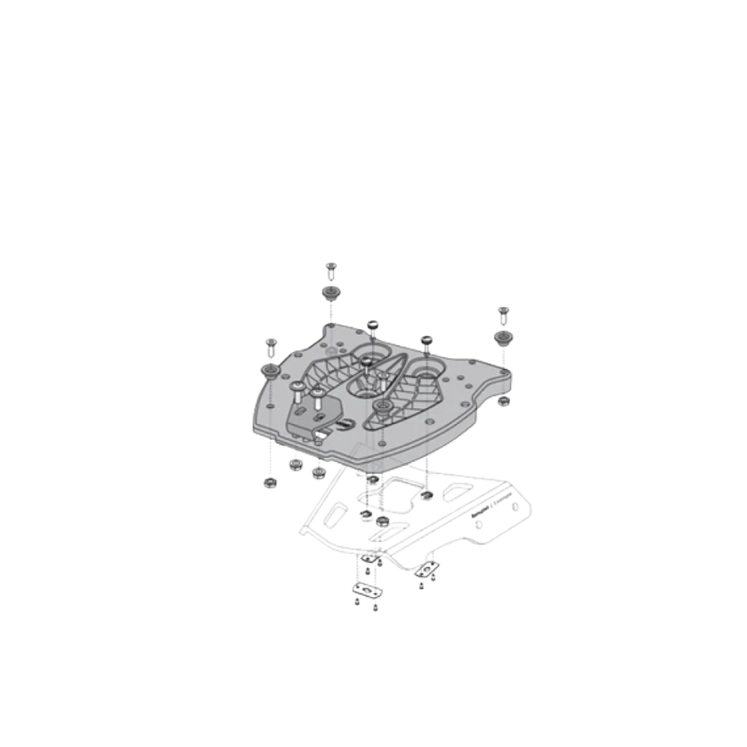 Quick Lock Adapter Plate For TRAX Top Case - SW-Motech