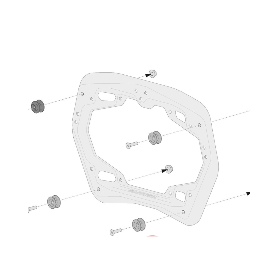 AERO Adapter Kit - Quick Lock PRO Side Carriers - SW-Motech