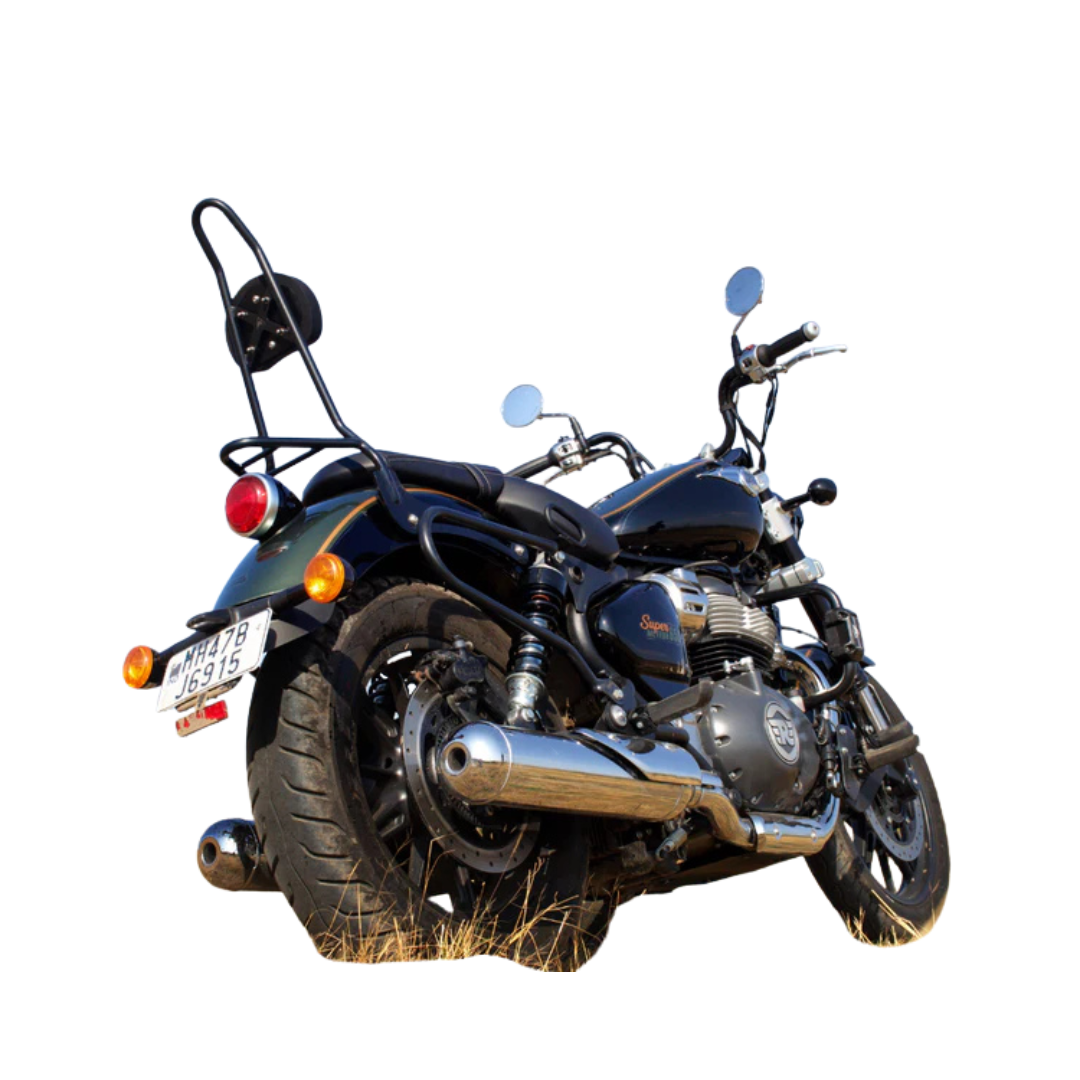 Sissy Bar With Backrest for Royal Enfield Super Meteor 650 - Auto Engina