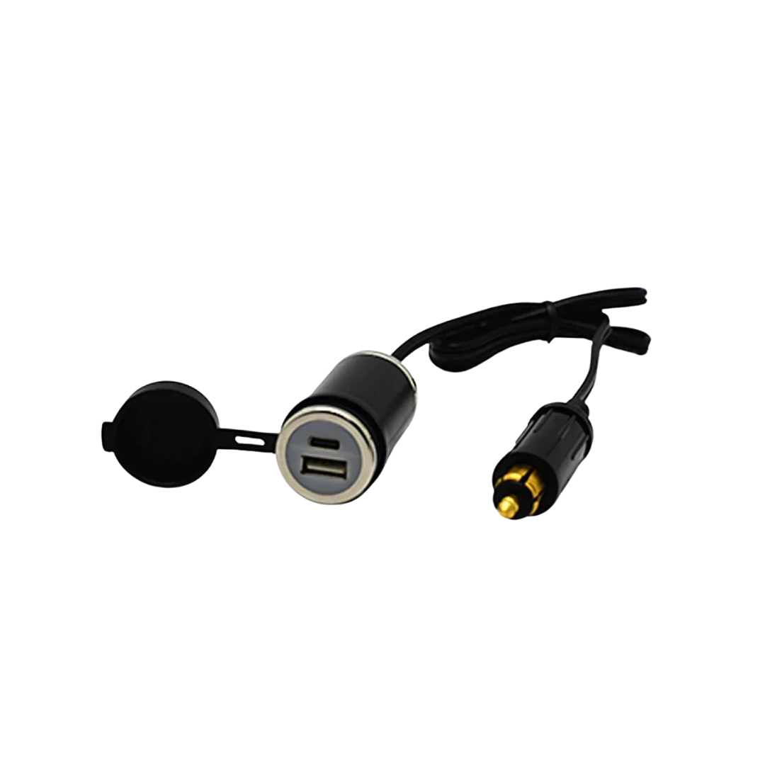 DIN (Hella) to 36W PD USB-C + QC 3.0 (Cabled) - Cliff Top