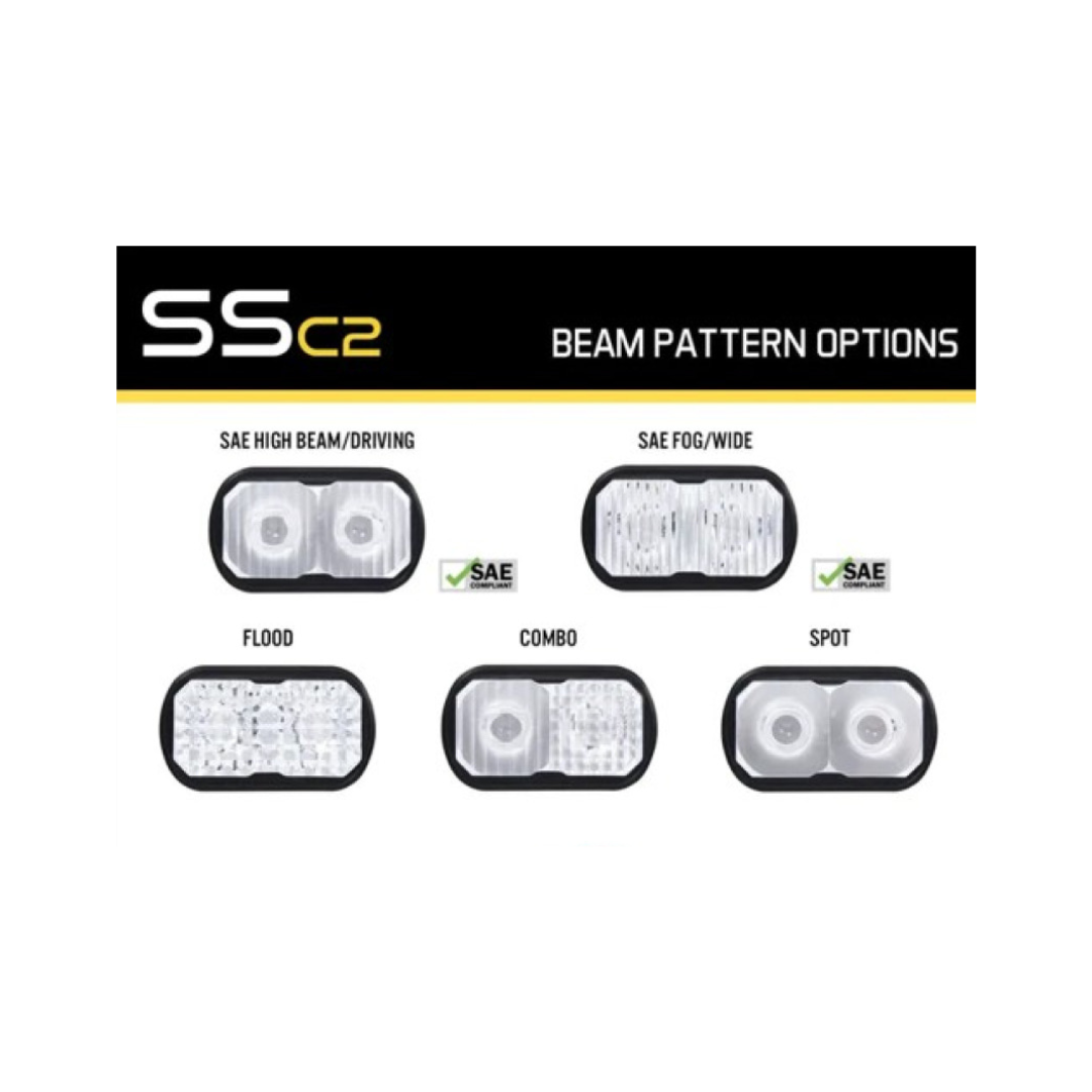 Stage Series 2" LED Pod Replacement Clear Lenses - Diode Dynamics