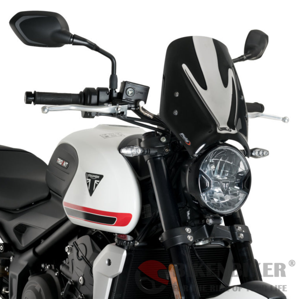 Sport Screen For Triumph Trident 660 2021 - Puig Black Windscreen