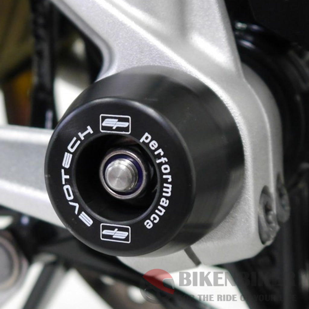 Triumph Street Triple Front Fork Spindle Bobbins 2013 + Evotech Performance Front Fork Bobbins