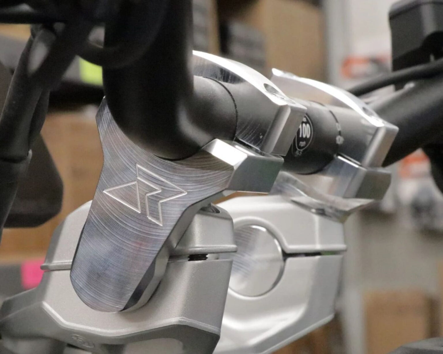 Pivoting Handlebar Risers Anodized For BMW R1300 GS/GSA - Rox Speed FX