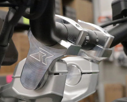 Pivoting Handlebar Risers Anodized For BMW R1300 GS/GSA - Rox Speed FX