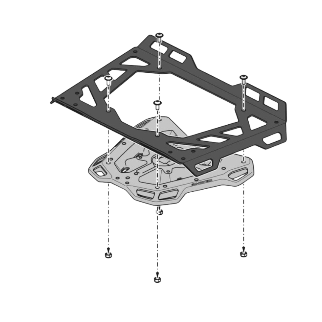 Top Rack Street Luggage For Suzuki GSX1300R Hayabusa-SW-Motech