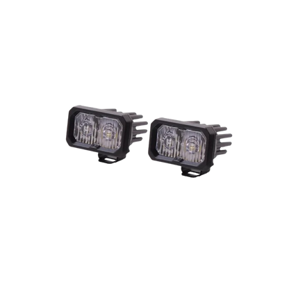 White Sport Backlit Led Stage Series 2" Pod (pair) Light - Diode Dynamics
