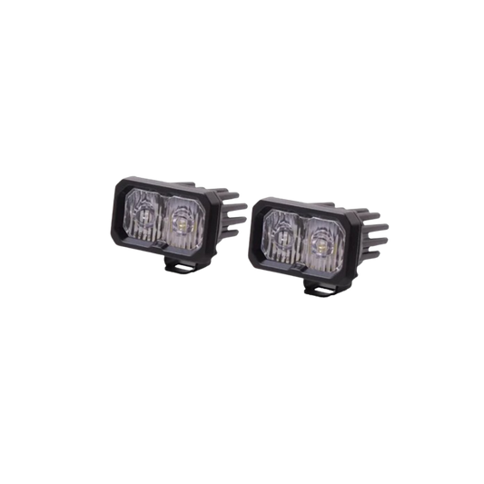 White Sport Backlit Led Stage Series 2" Pod (pair) Light - Diode Dynamics