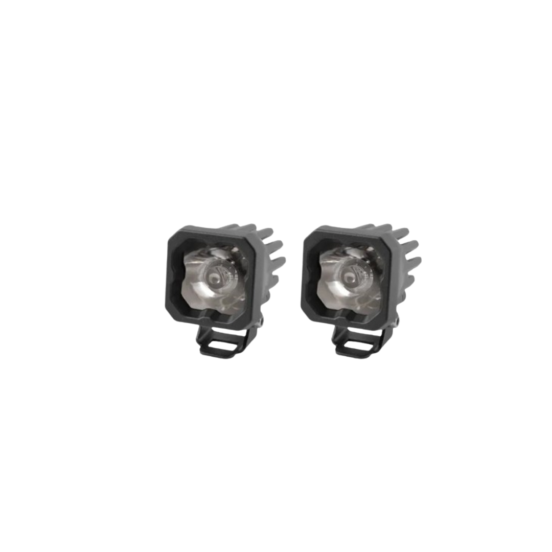 White Sport Backlit Led Stage Series C1" Pod (pair) Light - Diode Dynamics