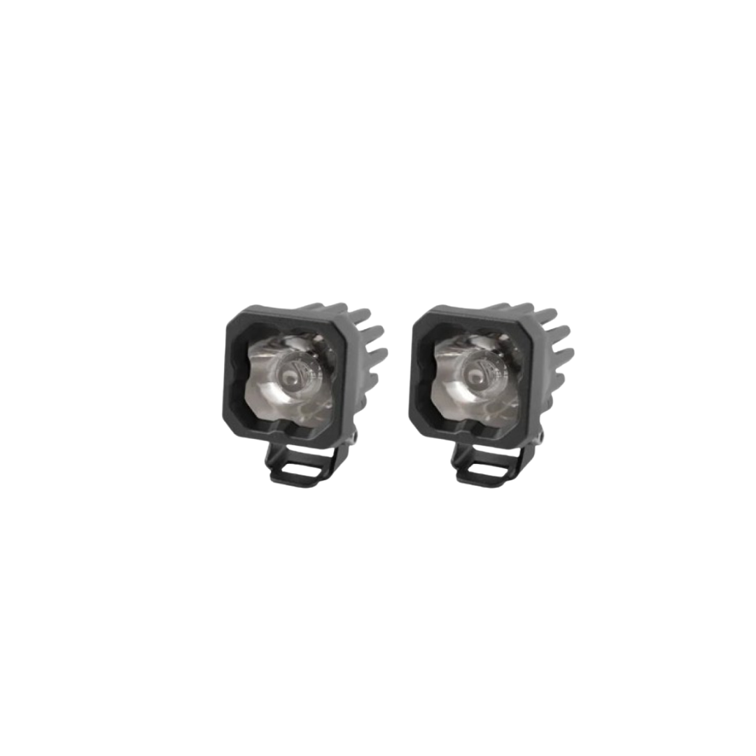 White Pro Backlit Led Stage Series C1" Pod (pair) Light - Diode Dynamics