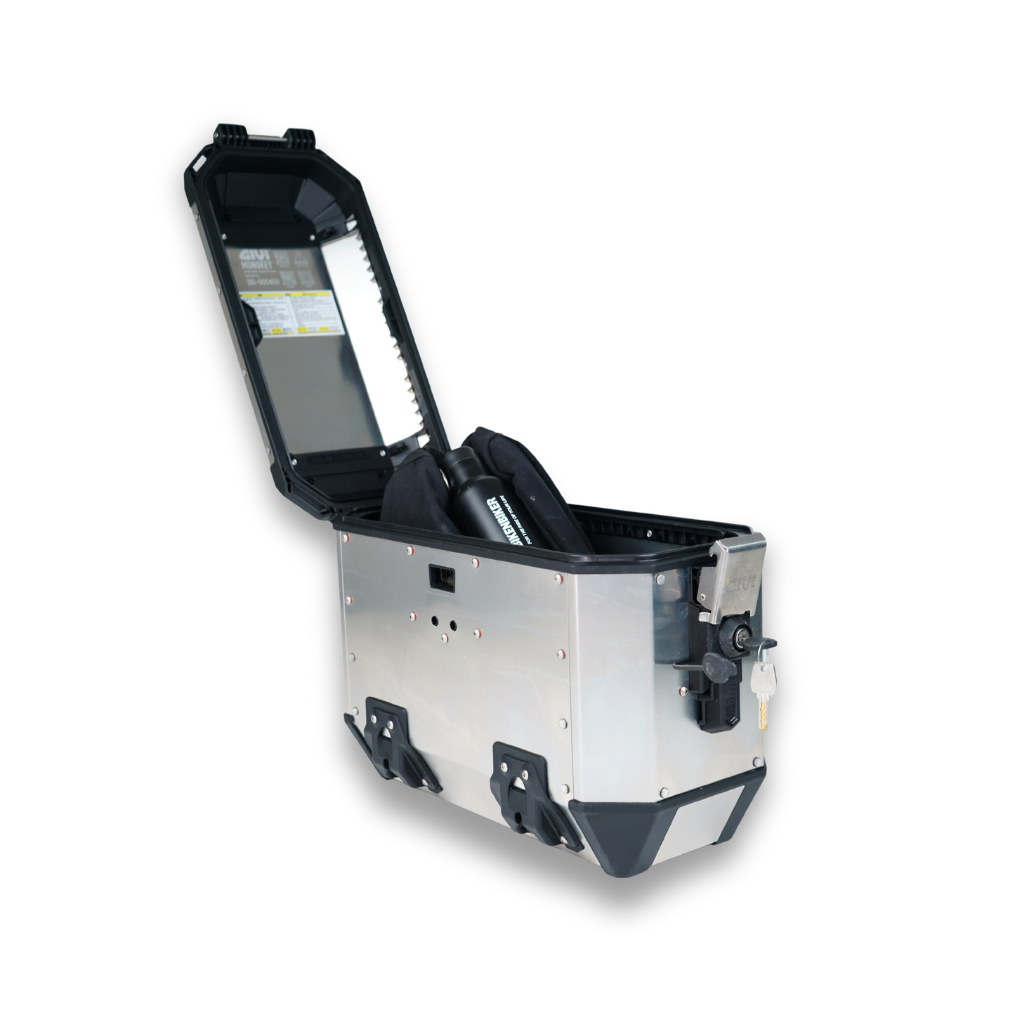 Monte Bianco Side Cases Pair of Monokey Silver - Givi