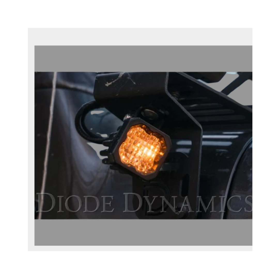 White Pro Backlit Led Stage Series C1" Pod (pair) Light - Diode Dynamics