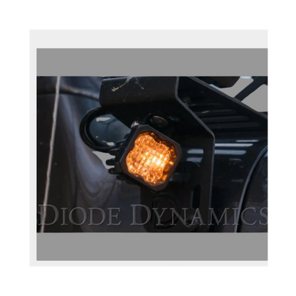 White Pro Backlit Led Stage Series C1" Pod (pair) Light - Diode Dynamics