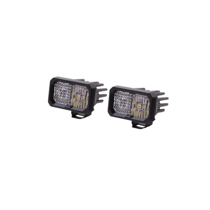 White Sport Backlit Led Stage Series 2" Pod (pair) Light - Diode Dynamics