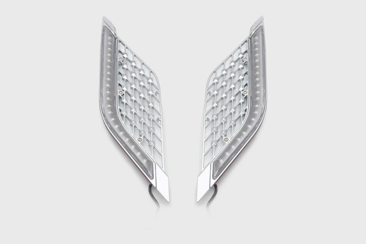 LED Lighted Radiator Grill Panels GL1800 by TWINART For Honda Goldwing - Goldstrike - 48320