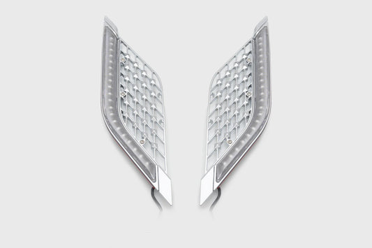 LED Lighted Radiator Grill Panels GL1800 by TWINART For Honda Goldwing - Goldstrike - 48320