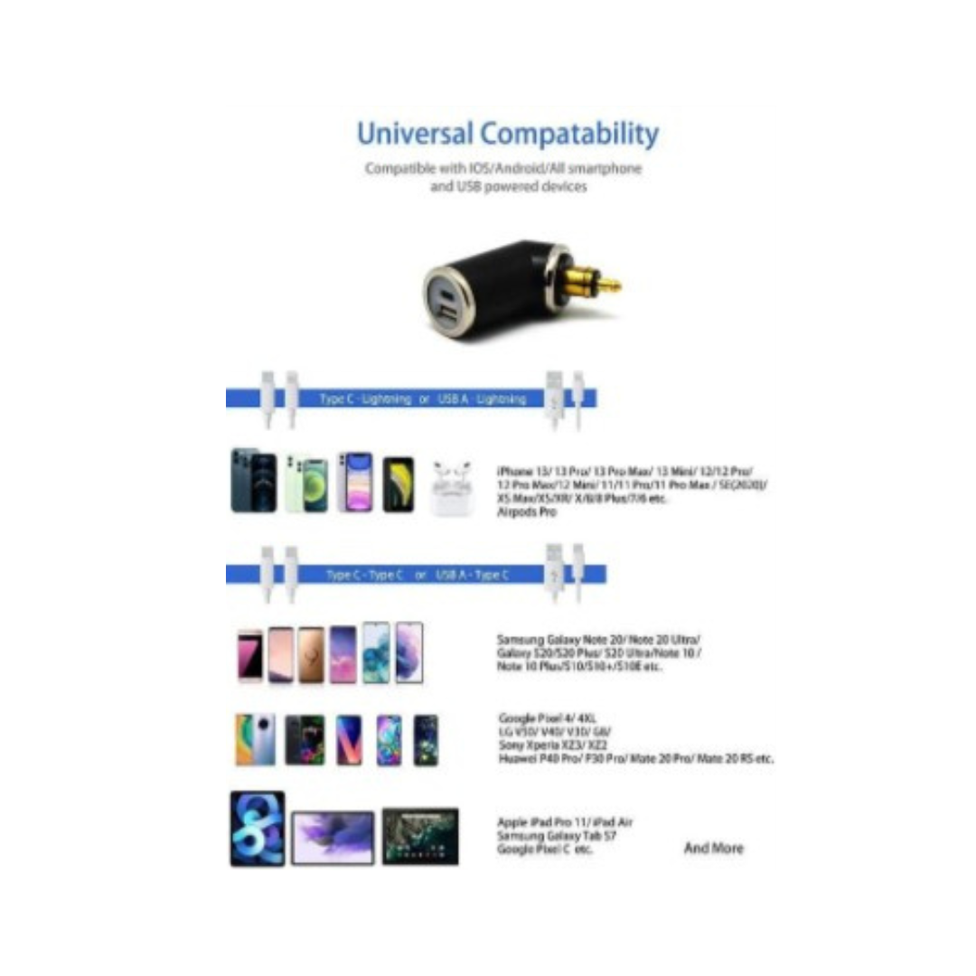 DIN (Hella) to 36W PD USB-C + QC 3.0 (ANGLED) - Cliff Top