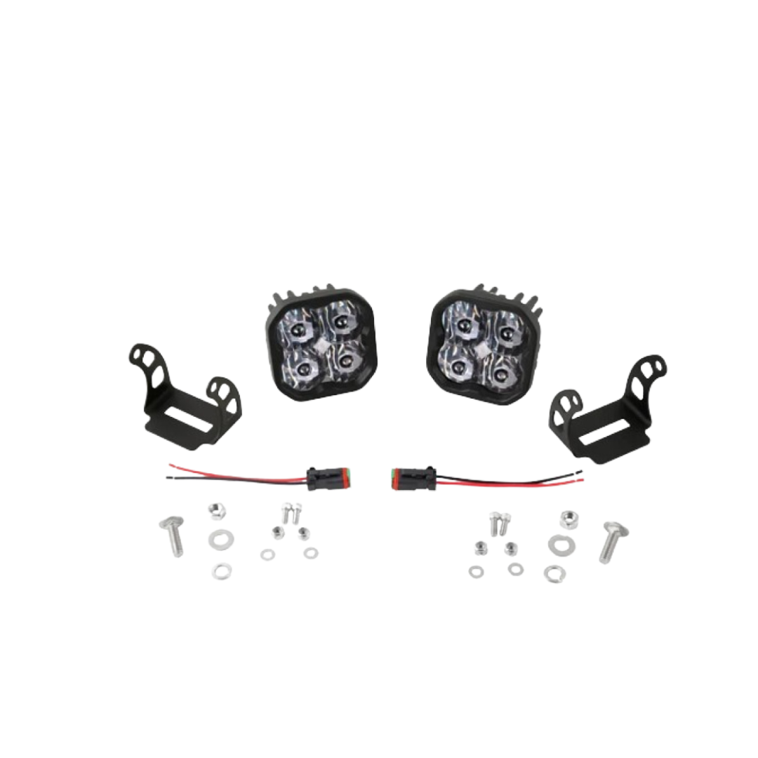 White Pro Backlit Led Stage Series 3" Pod (pair) Light - Diode Dynamics