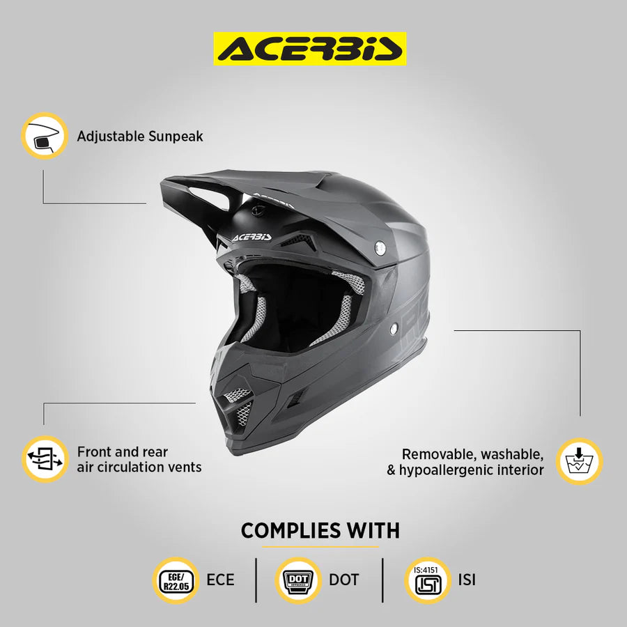 Profile 4 Helmet - Gloss Black - Acerbis