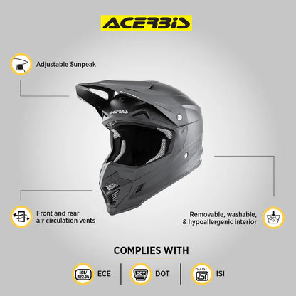 Profile 4 Helmet - Gloss Black - Acerbis