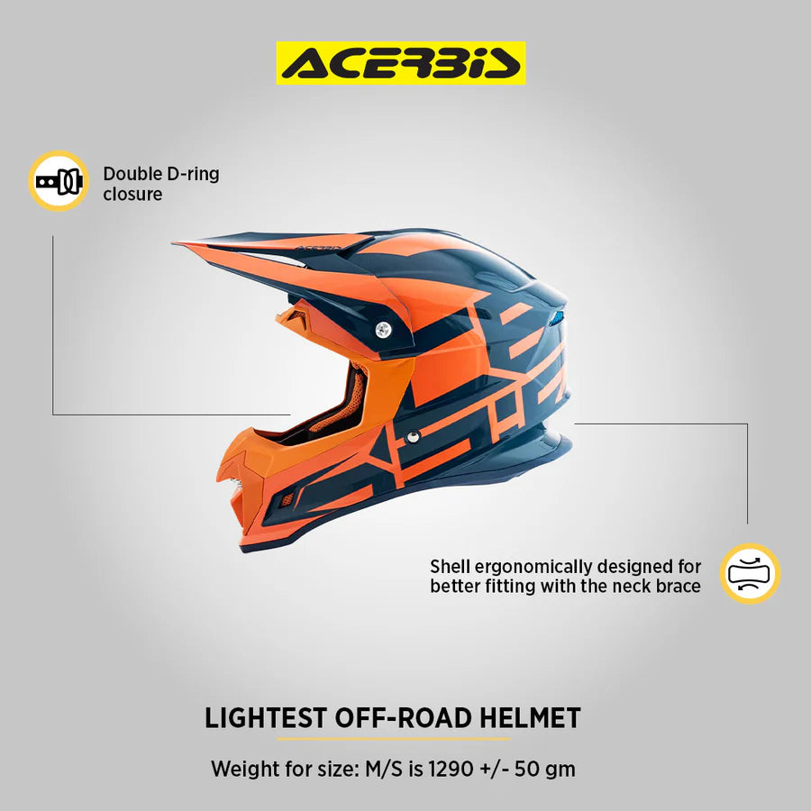 Profile 4 Helmet - Orange/Blue - Acerbis