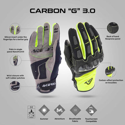 Carbon G 3.0 Gloves - Acerbis