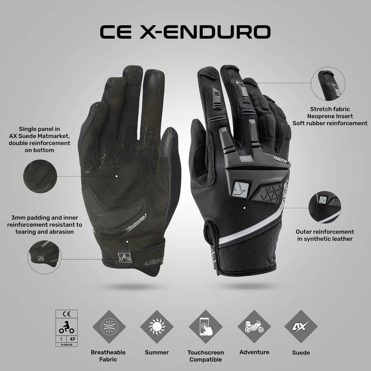 X-Enduro CE Gloves - Acerbis