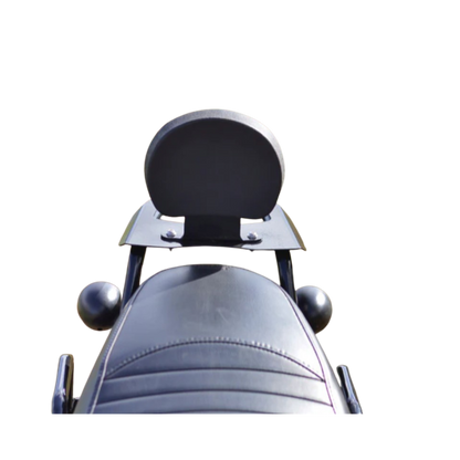 Top Rack with Backrest Black For Royal Enfield Hunter350 - Auto Engina