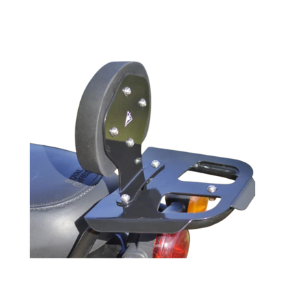 Top Rack with Backrest Black For Royal Enfield Hunter350 - Auto Engina