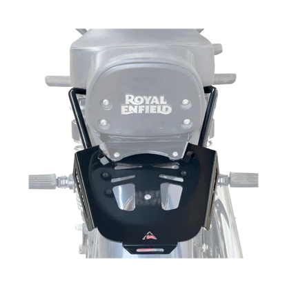 Top Rack With Backrest Adapter For Royal Enfield Meteor 350 - Auto Engina