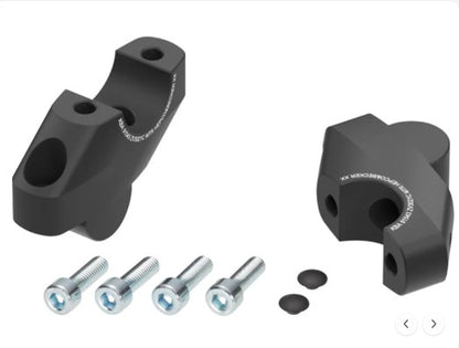 Handlebar Risers 30mm UP & 21mm PULL (4245-ZV3021C) For Honda CMX500 Rebel -Hepco & Becker