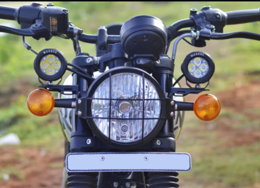 Fog Light Clamp/Mount Black For Royal Enfield Hunter350-Auto Engina