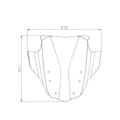 Windshield Screen Marathon For BMW K1600-Wunderlich