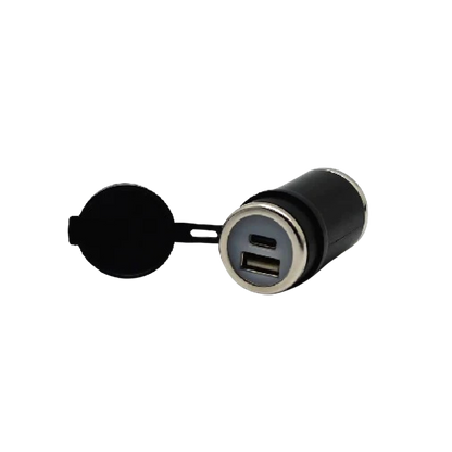 DIN (Hella) to 36W PD USB-C + QC 3.0 (STRAIGHT) - Cliff Top