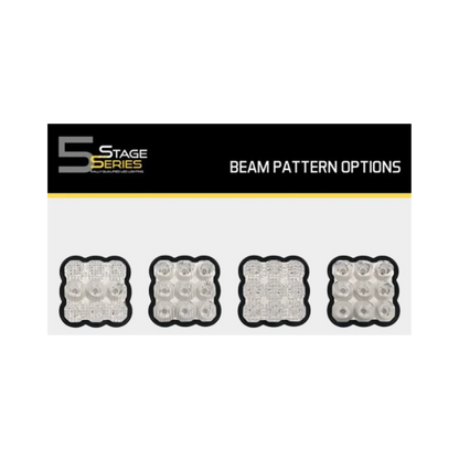 Stage Series 5" LED Pod Replacement Clear Lenses - Diode Dynamics