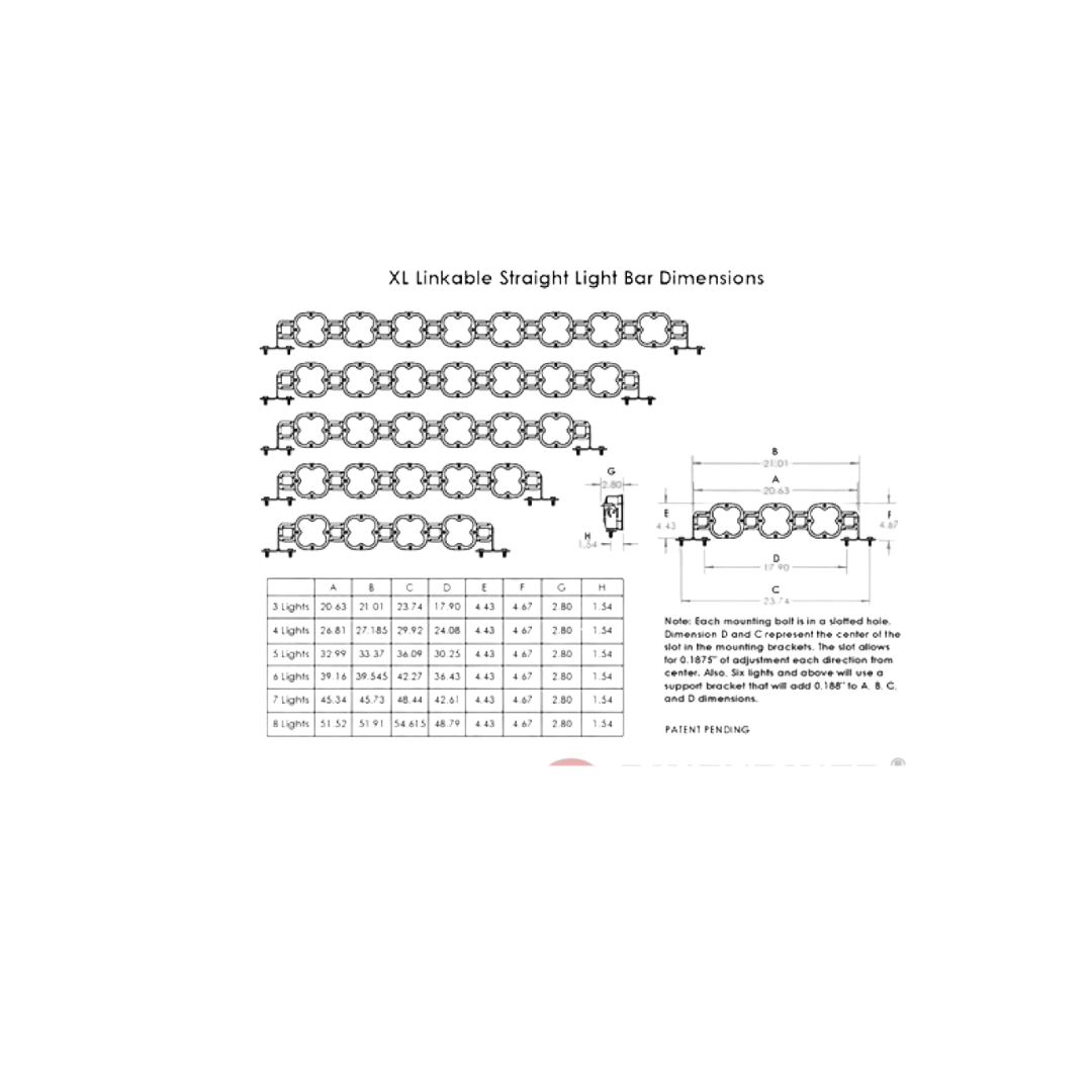 Led Light Bar XL Linkable (3150Lu/pc) - Baja Design