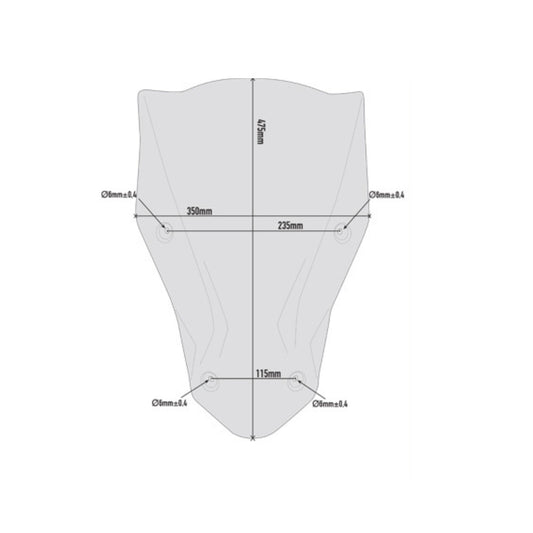 Smoked Windscreen for Honda Africa Twin - Givi