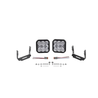 White Pro Led Stage Series 5" Pod (pair) Light - Diode Dynamics