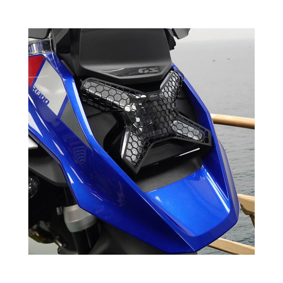 Headlight Guard For BMW R1300GS Triple Black -Evotech Performance