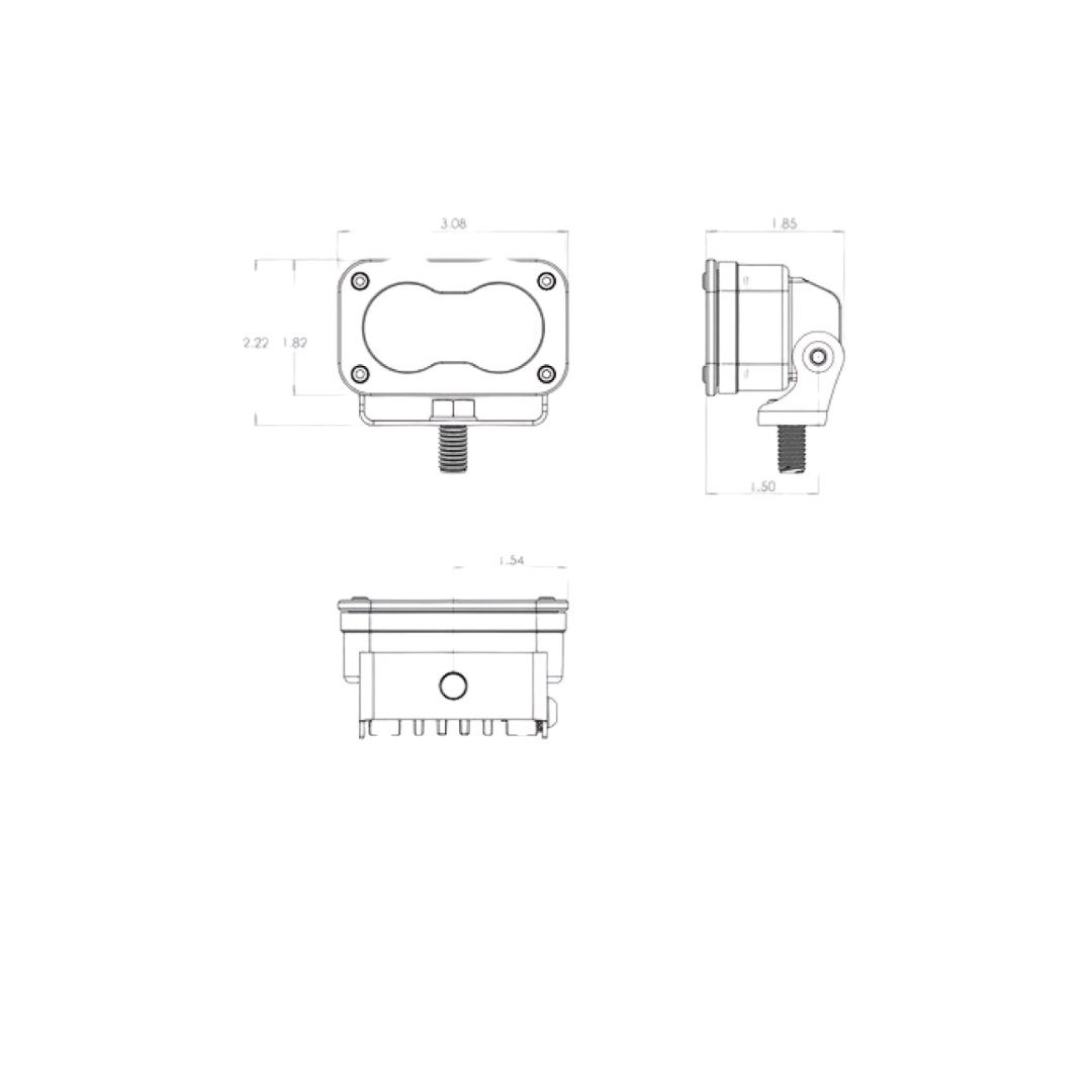 Aux Led S2 Pro 4900 Lumens White (Pair) Light-Baja Designs