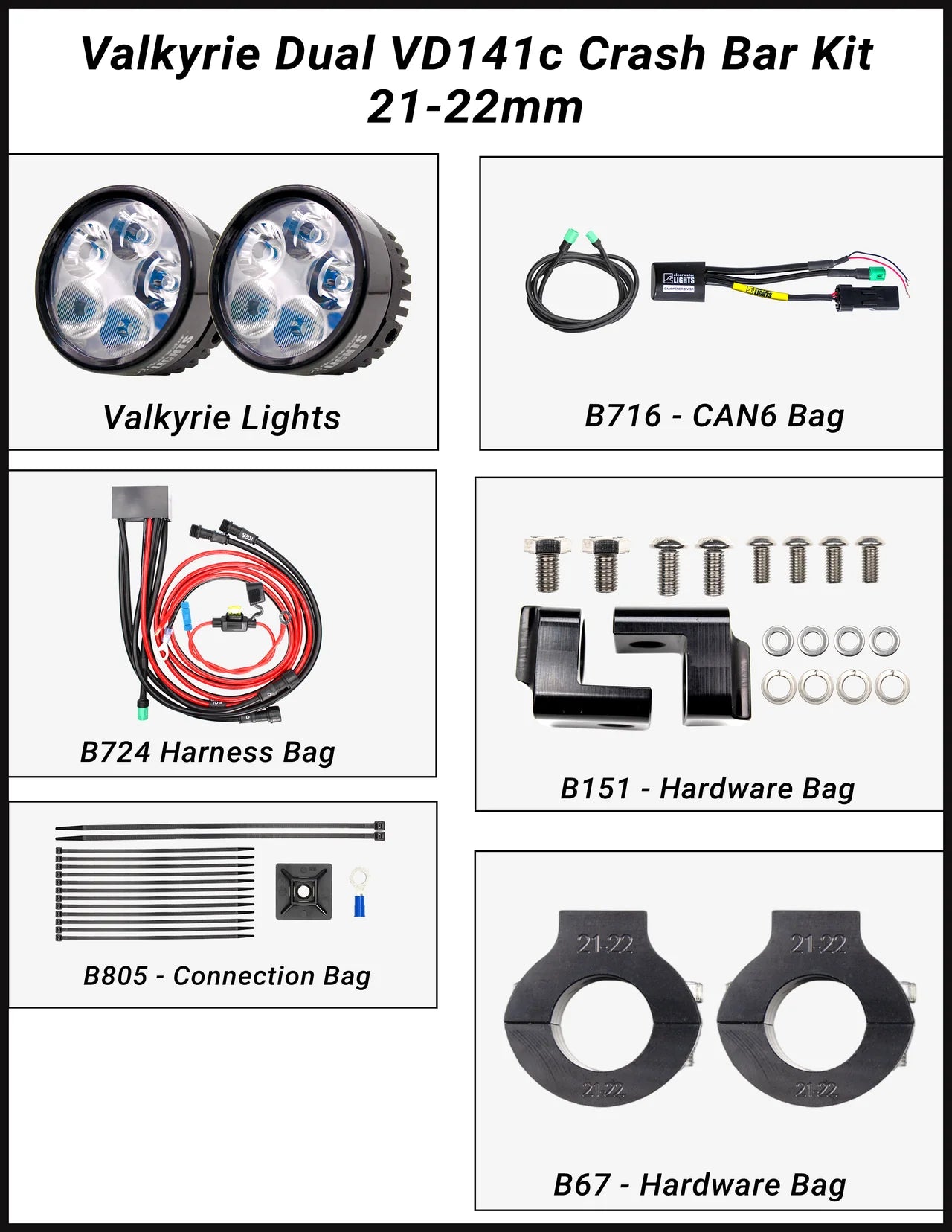 Valkyrie LED Auxiliary Light-Clearwater