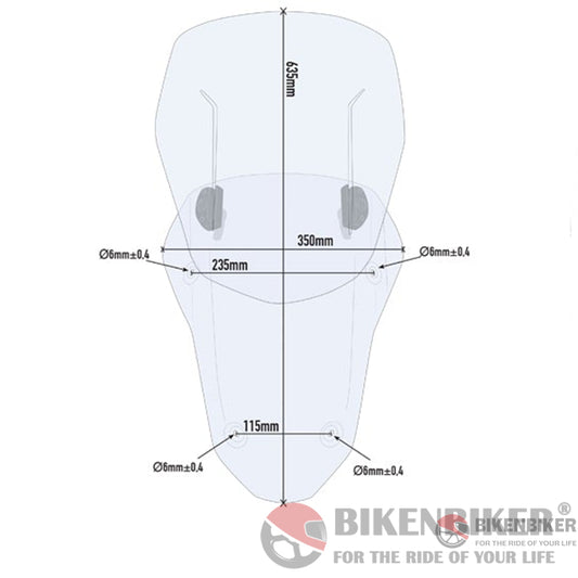 Air Flow Windscreen For Honda Africa Twin (2017+) - Givi Windscreen