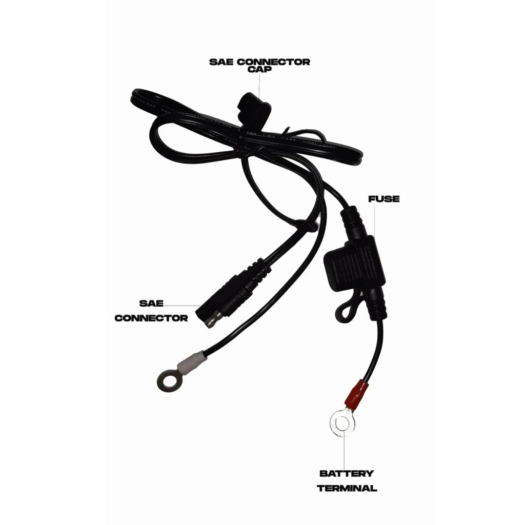 Battery (Ring Terminal) To Sae Connector (Fuse/No Fuse) - Cliff Top Electricals