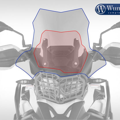 Bmw F 750/850 Gs Ergonomics - ’Marathon’ Windscreen Wunderlich Windscreen