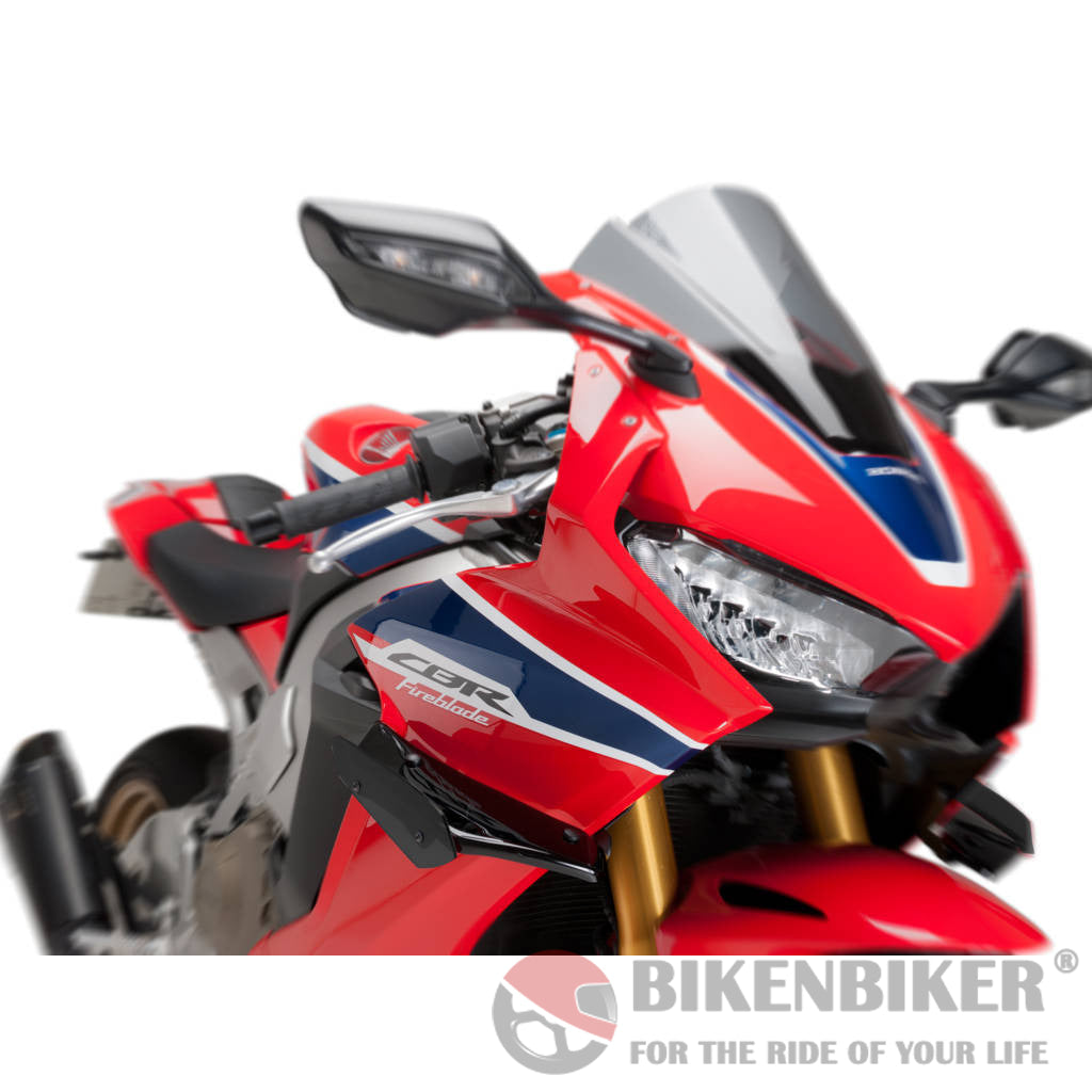 Downforce Sport Spoilers For Honda Cbr1000Rr Fireblade Sp 2017-Puig Black Protection