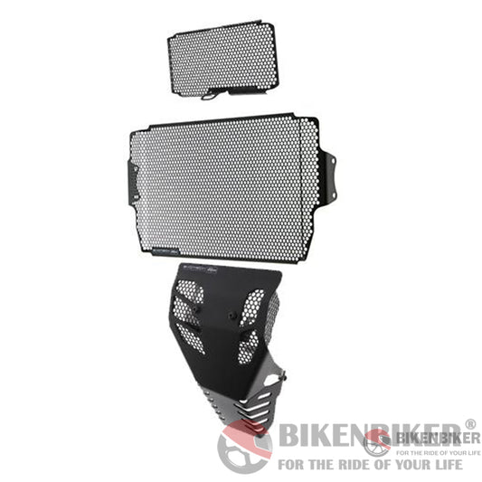 Ducati Multistrada 1260 / S Radiator Oil Cooler & Engine Guard Set (2018 + ) - Evotech Performance