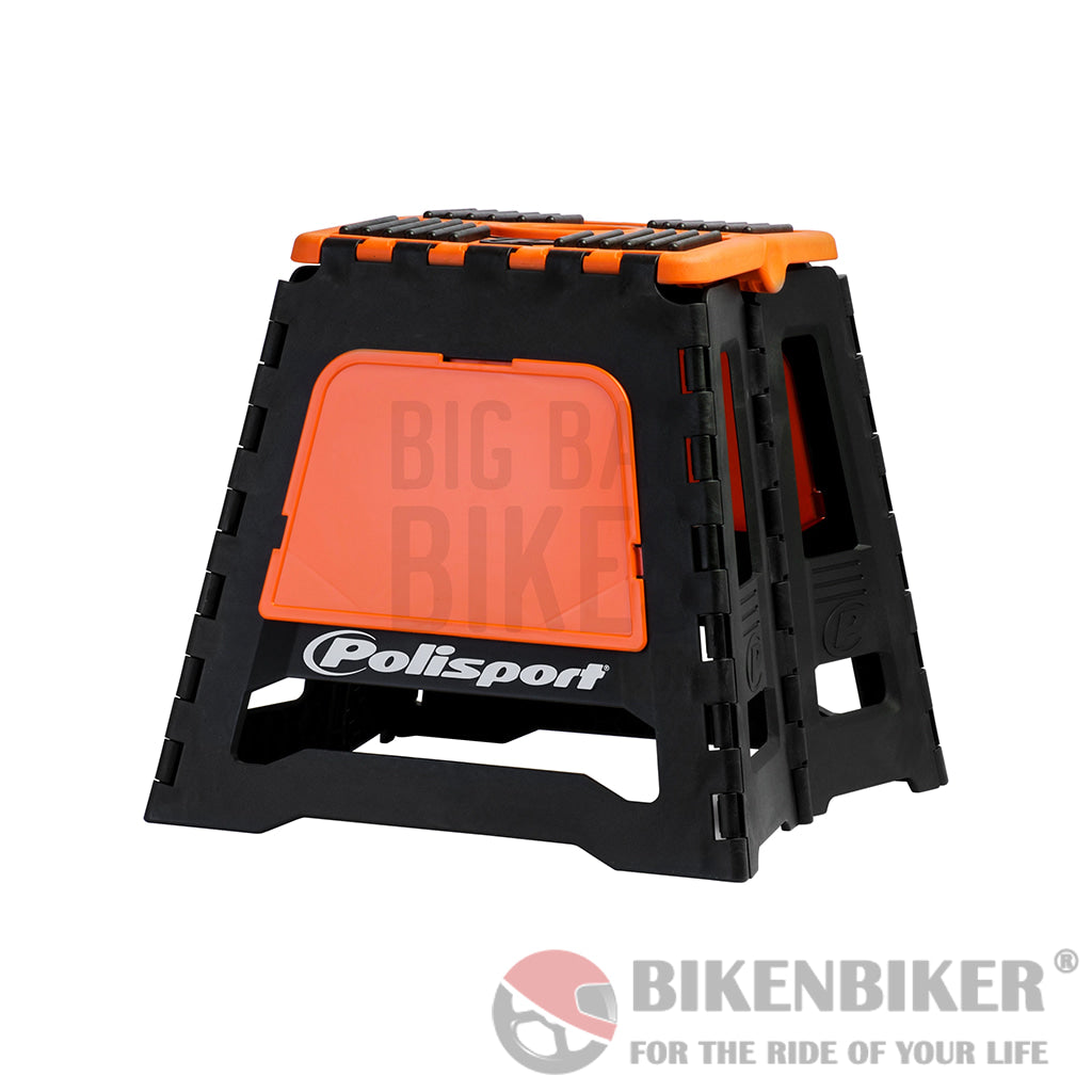 Foldable Bike Stand - Polisport Black/Orange Care