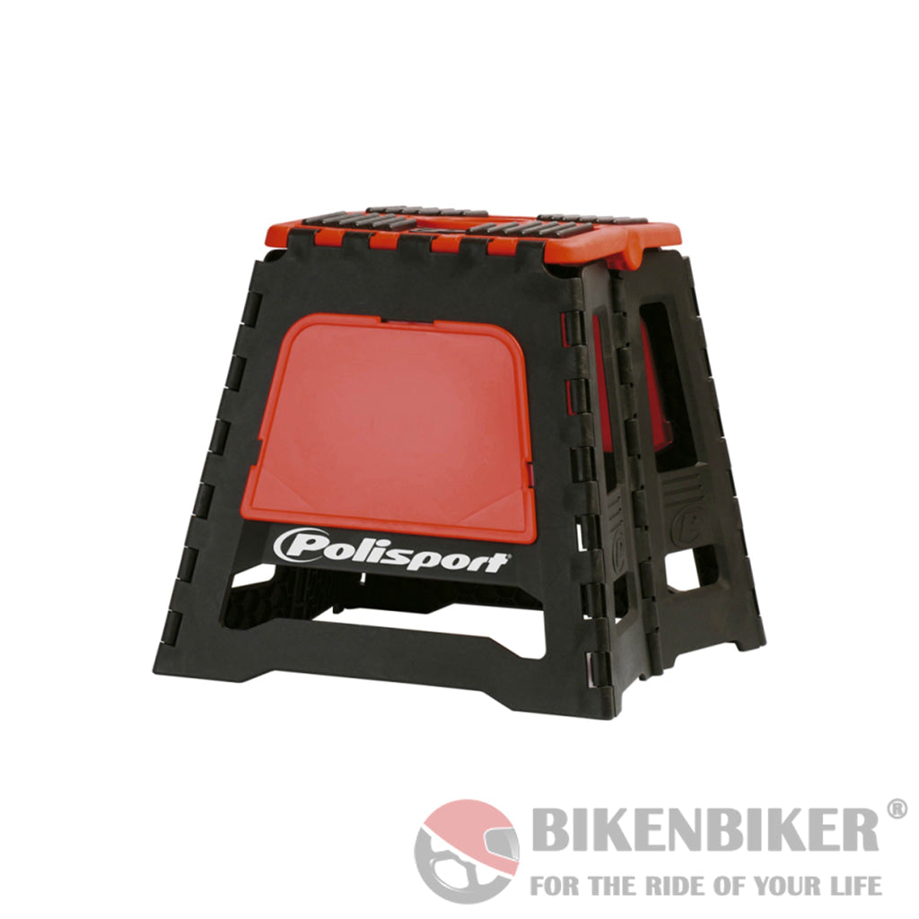 Foldable Bike Stand - Polisport Black/Red Care